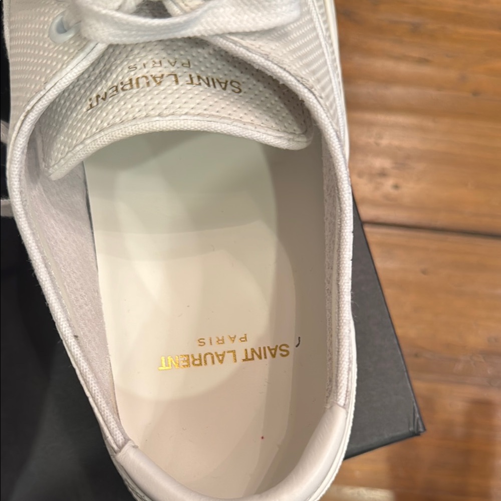 Saint Laurent White Men's Sneakers size 41- worn only once! - Picture 9 of 10